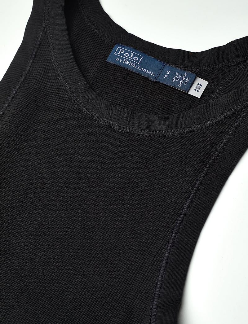 Polo Ralph Lauren - Ribbed Cotton Tank Top - linnen - polo black - 3