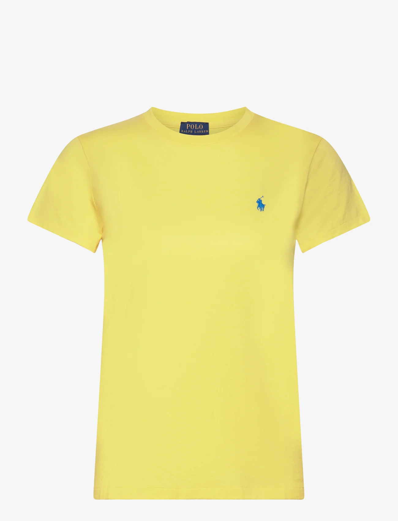 Polo Ralph Lauren - Cotton Jersey Crewneck Tee - marškinėliai - coastal yellow - 0