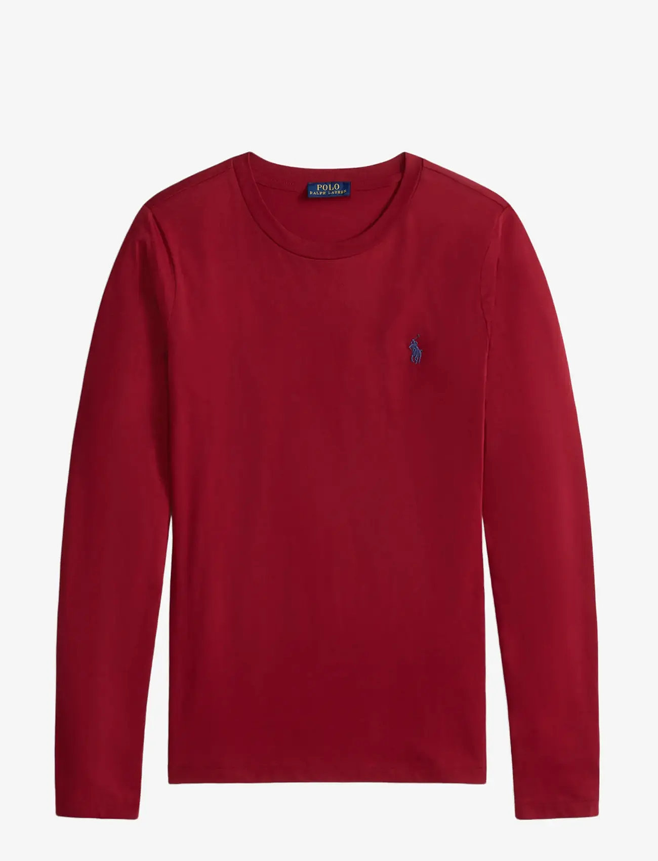 Polo Ralph Lauren - Long-Sleeve Jersey Crewneck Tee - långärmade toppar - holiday red - 1