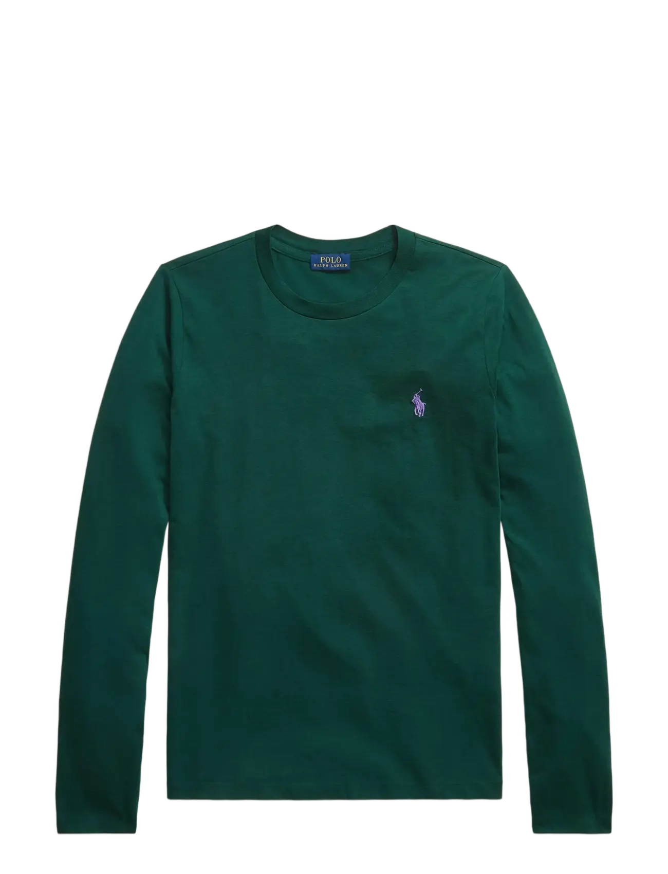 Polo Ralph Lauren Long-Sleeve Jersey Crewneck Tee - Tøj - MOSS AGATE / green