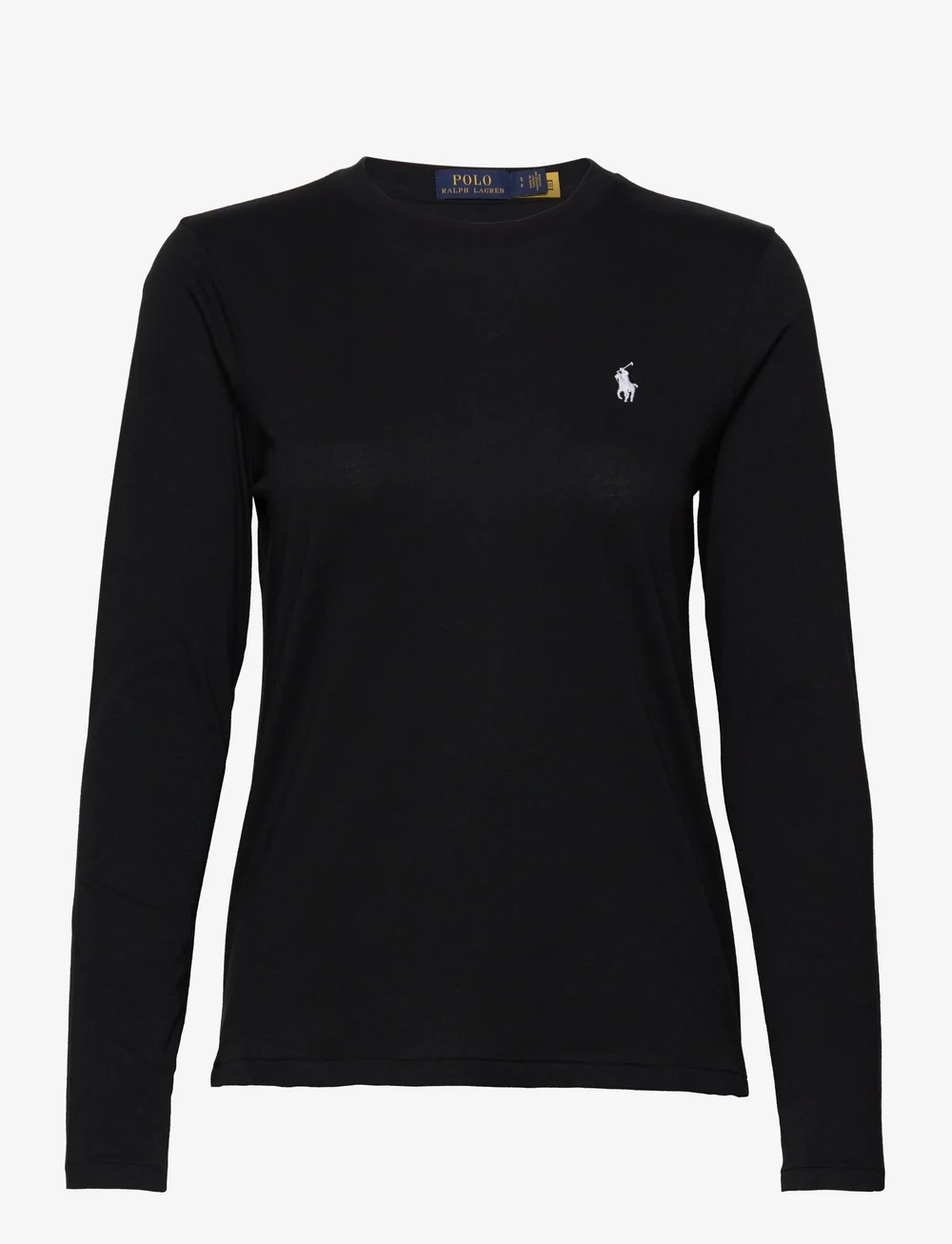 Polo Ralph Lauren - Long-Sleeve Jersey Crewneck Tee - pikkade varrukatega alussärgid - polo black - 0