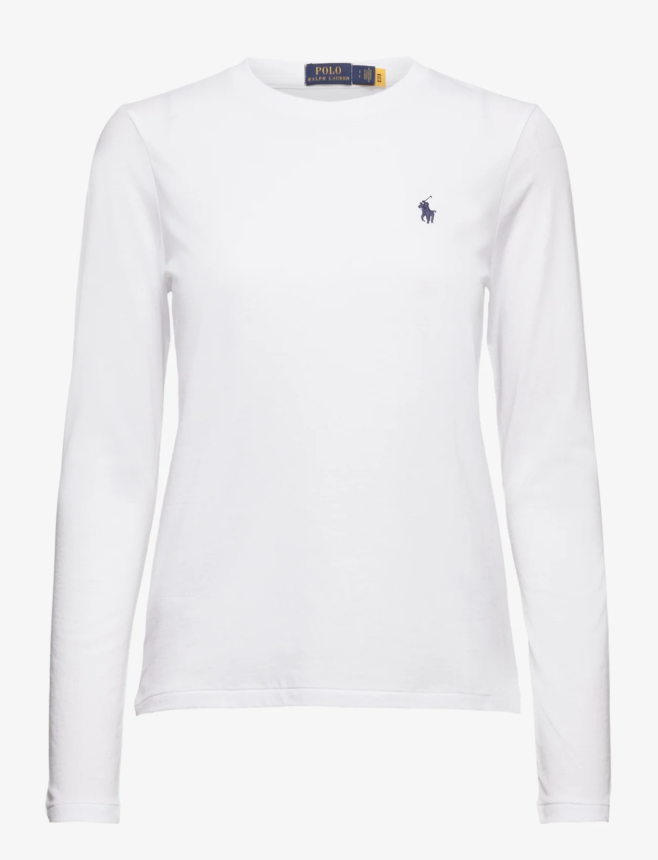 Polo Ralph Lauren - Long-Sleeve Jersey Crewneck Tee - long-sleeved tops - white - 0