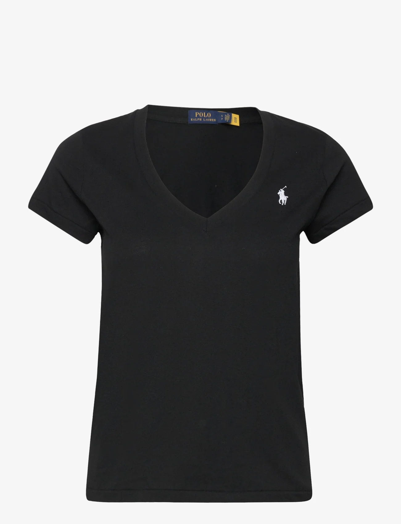 Polo Ralph Lauren - Cotton Jersey V-Neck Tee - t-shirts - polo black - 0