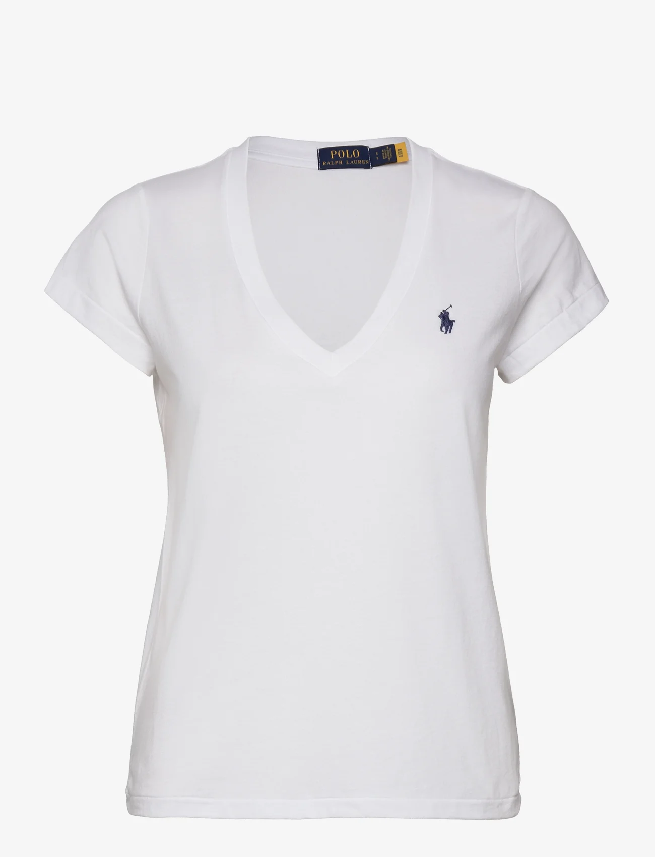 Polo Ralph Lauren - Cotton Jersey V-Neck Tee - t-shirts - white - 0