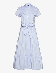 Tiered Cotton Shirtdress, Polo Ralph Lauren