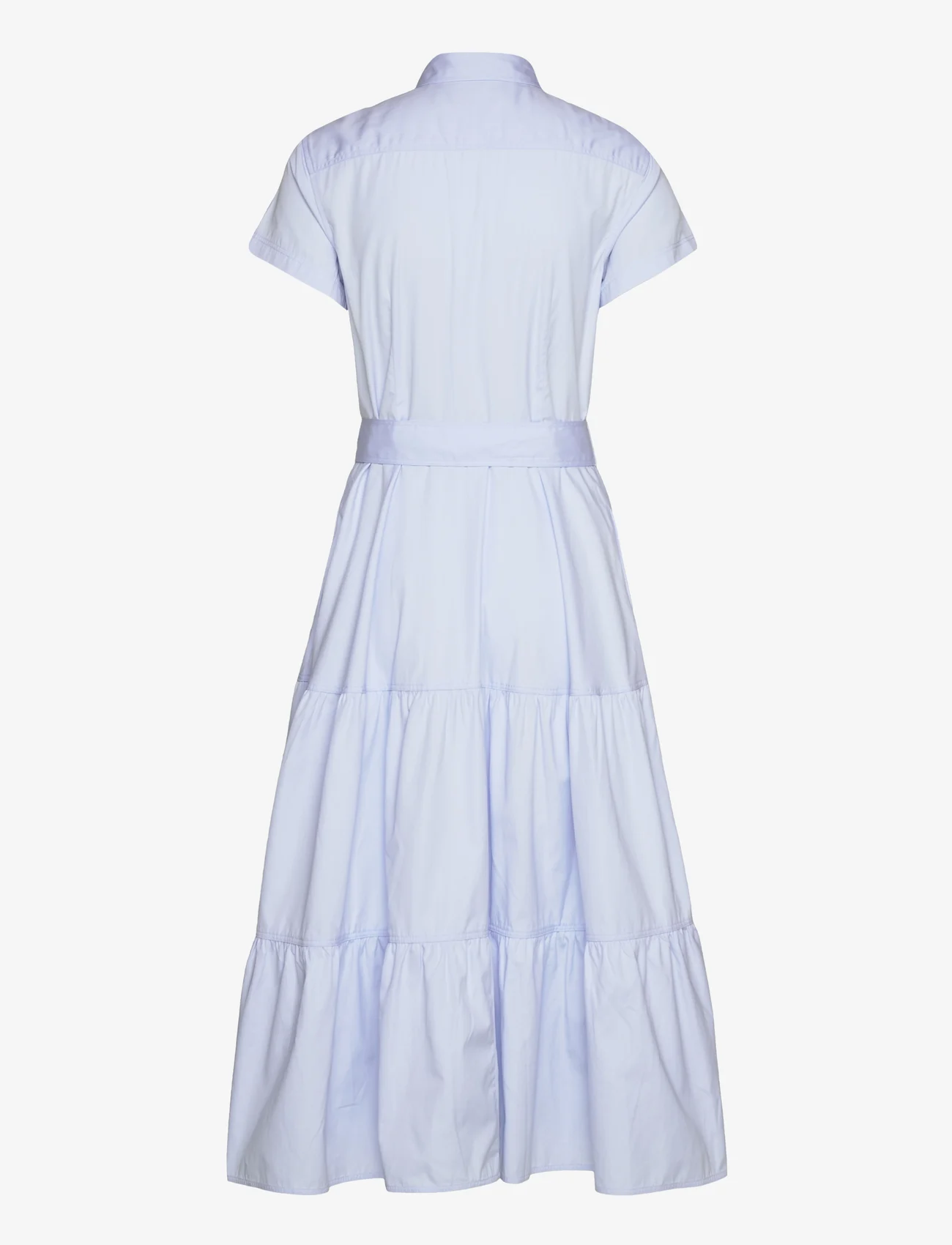 Polo Ralph Lauren - Tiered Cotton Shirtdress - marškinių tipo suknelės - light blue - 1
