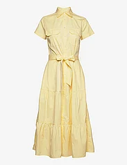 Polo Ralph Lauren - Tiered Cotton Shirtdress - marškinių tipo suknelės - t bird yellow - 0