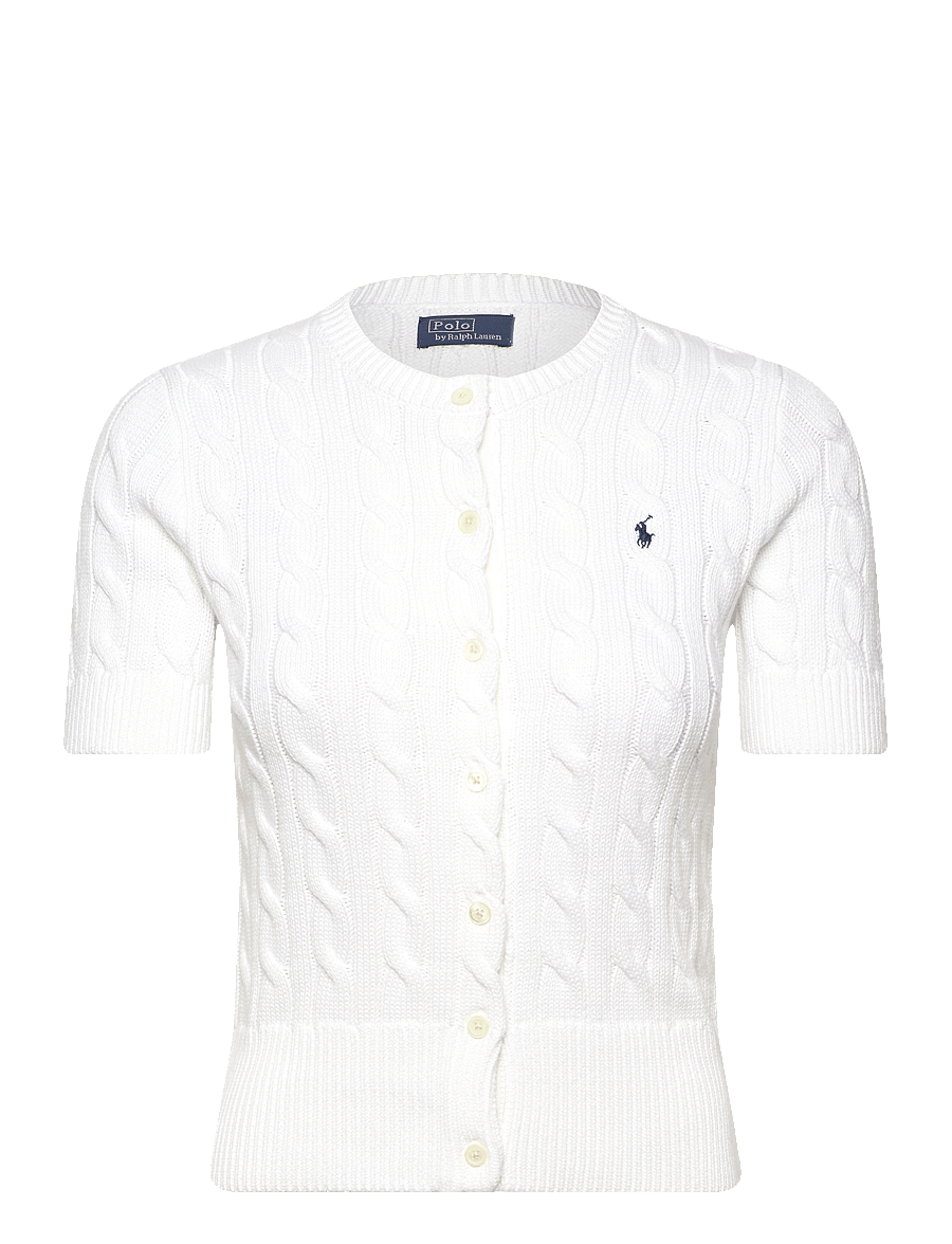 Polo Ralph Lauren - Cable-Knit Short-Sleeve Cardigan - white - 0