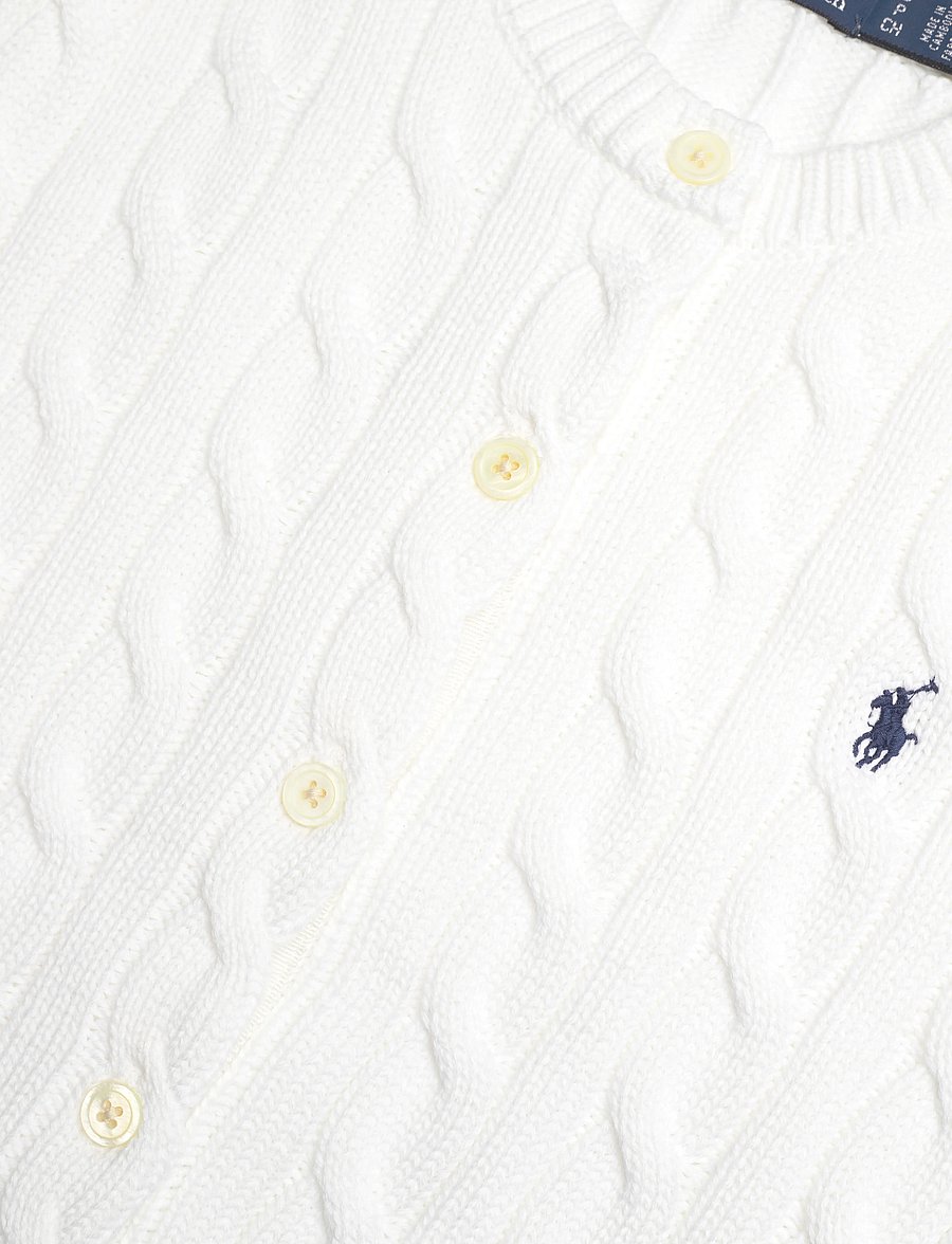 Polo Ralph Lauren - Cable-Knit Short-Sleeve Cardigan - white - 2