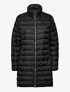 Packable Water-Repellent Quilted Coat - POLO BLACK