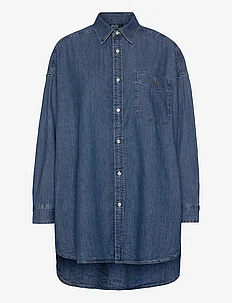 Oversize Long Denim Shirt, Polo Ralph Lauren