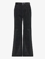 Polo Ralph Lauren - Pintucked Corduroy Flare Pant - kelnės - polo black - 0