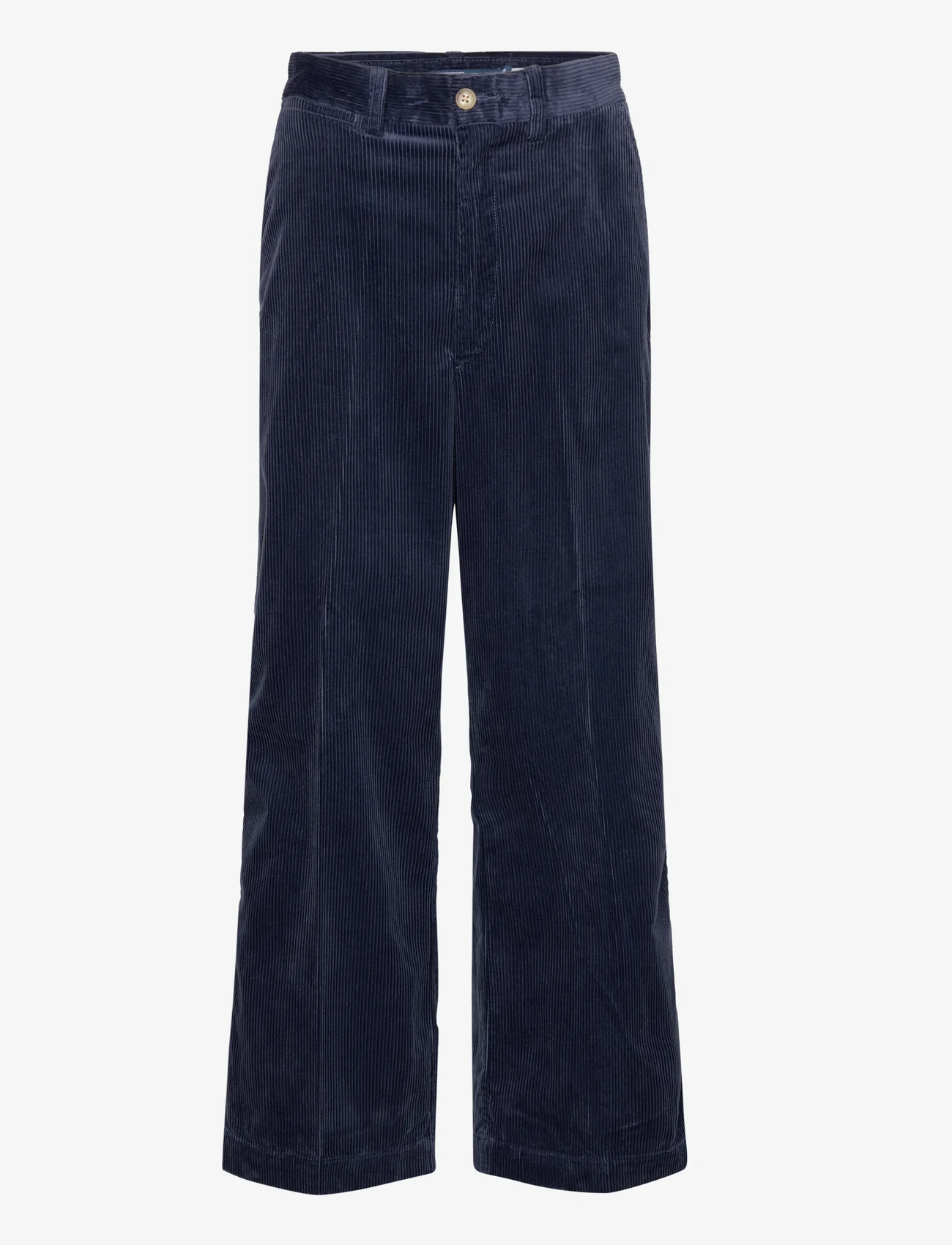 Polo Ralph Lauren - Wide-Wale Corduroy Wide-Leg Trouser - plačios kelnės - vintage blue - 0