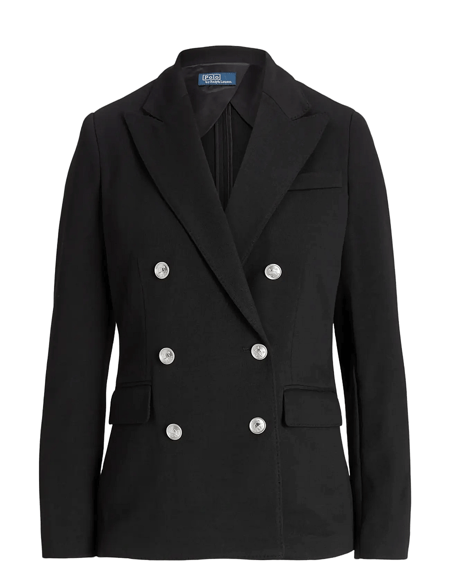 Polo Ralph Lauren - Double-Breasted Knit Blazer - zweireihige blazer - polo black - 1