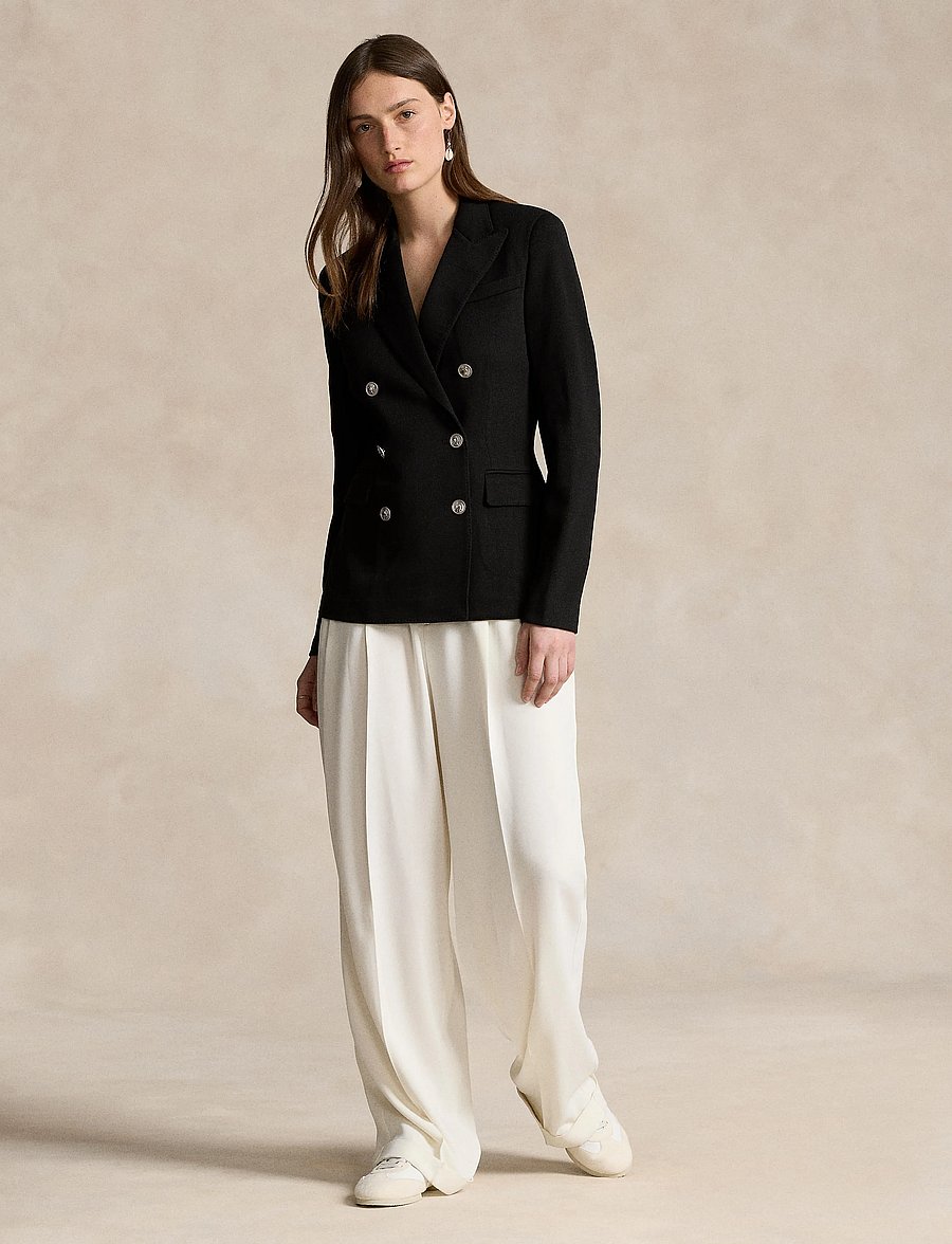 Polo Ralph Lauren - Double-Breasted Knit Blazer - zweireihige blazer - polo black - 0
