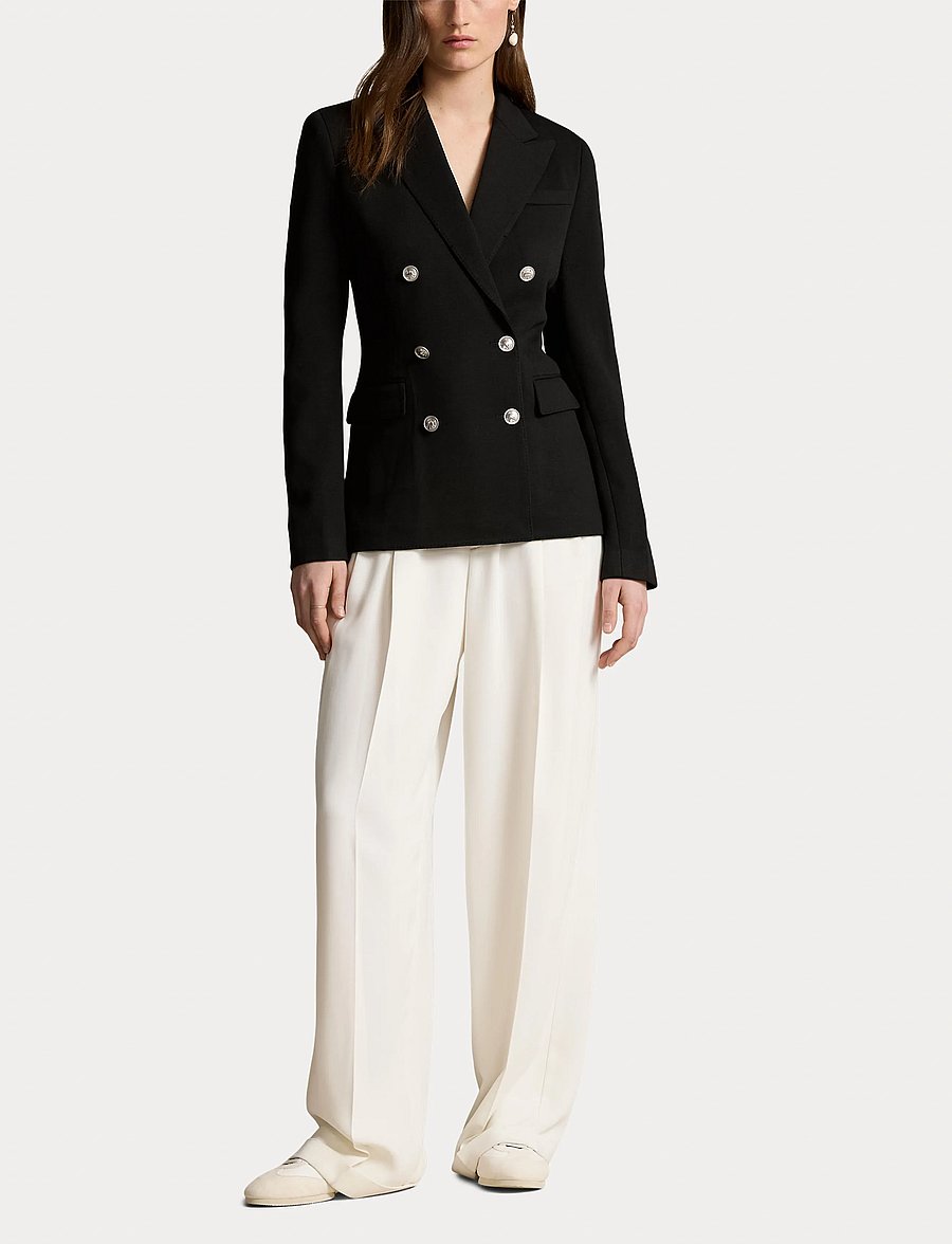 Polo Ralph Lauren - Double-Breasted Knit Blazer - zweireihige blazer - polo black - 4