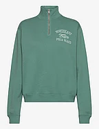 Coastal Logo Fleece Quarter-Zip Pullover - HAMPTON GREEN
