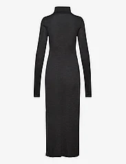 Polo Ralph Lauren - Wool-Blend Jersey Roll Neck Midi Dress - marškinėlių tipo suknelės - onyx heather - 1