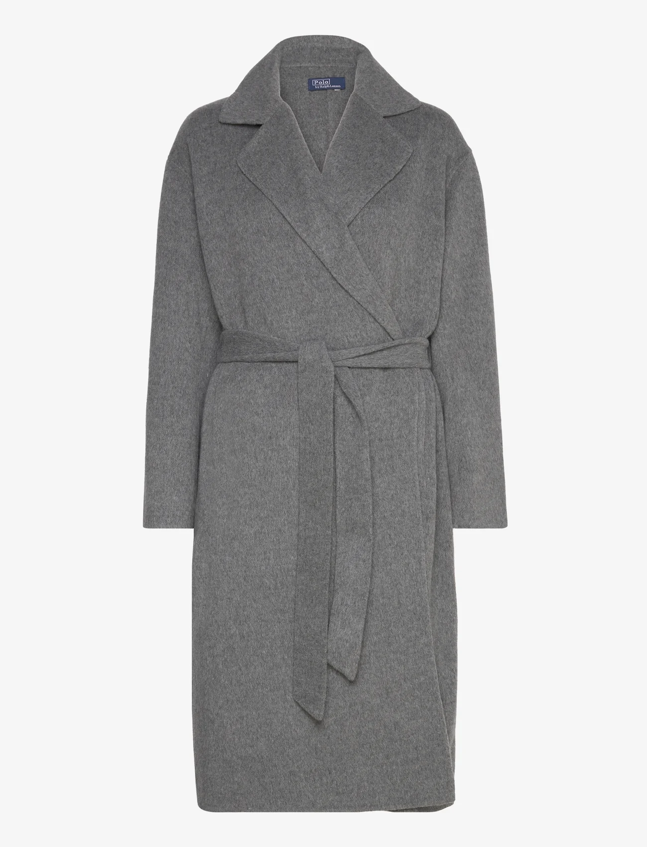 Polo Ralph Lauren - Wool-Blend Wrap Coat - Žieminiai paltai - grey melange - 0