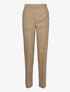Glen Plaid Linen Tweed Trouser, Polo Ralph Lauren