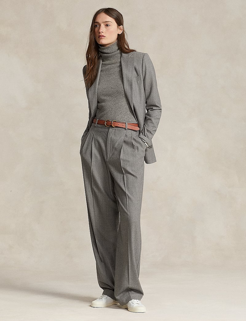 Straight Leg Womens Flannel Dress Pants 7115 By Szeki Wool Blend