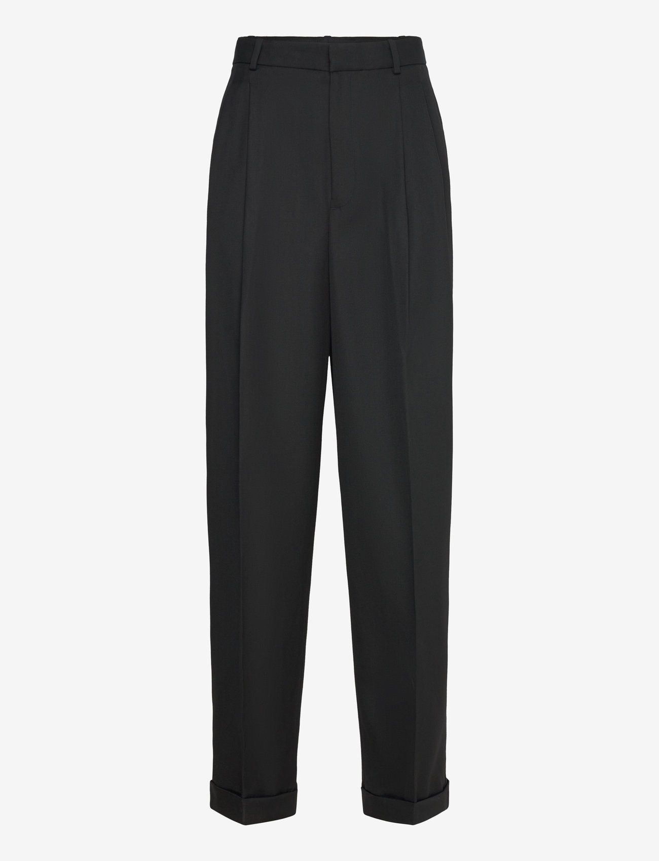 Polo Ralph Lauren - Wool Wide-Leg Tuxedo Pant - kostymbyxor - polo black - 1