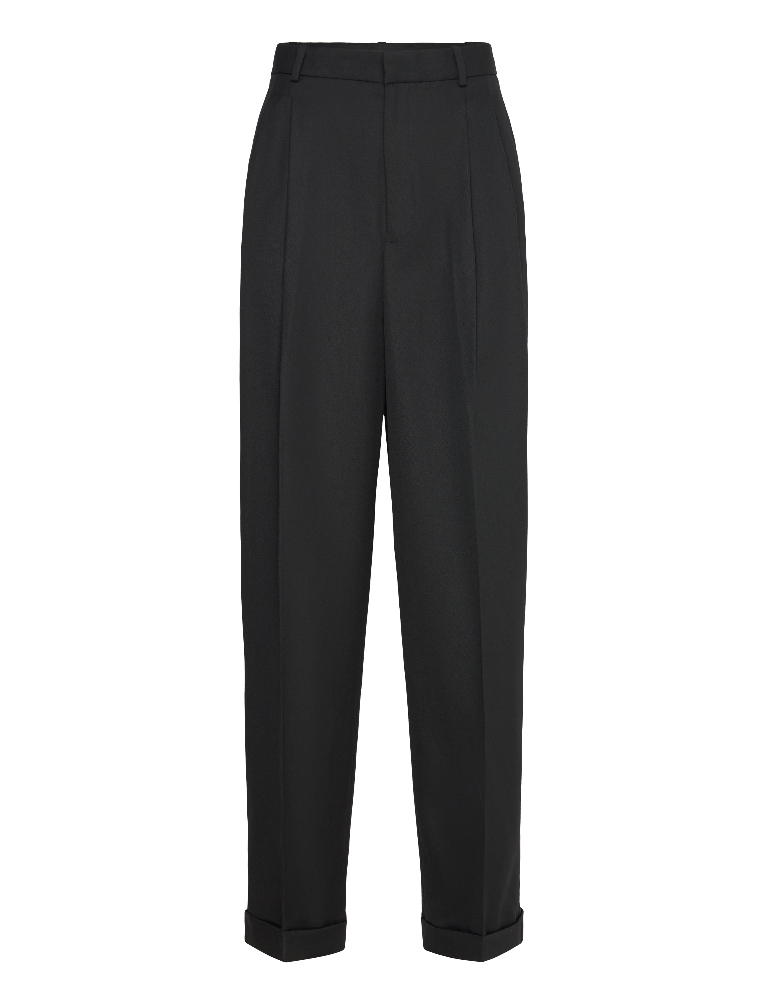 Polo Ralph Lauren Wool Wide-Leg Tuxedo Pant - Püksid - POLO BLACK / black