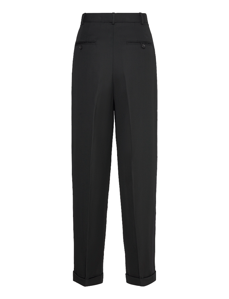 Polo Ralph Lauren - Wool Wide-Leg Tuxedo Pant - kostymbyxor - polo black - 2