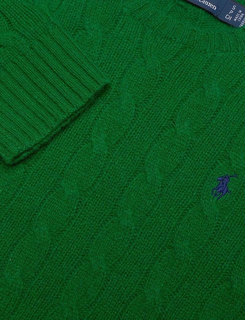 Polo Ralph Lauren - Cable-Knit Wool-Cashmere Sweater - kashmir - green grass 24 - 3