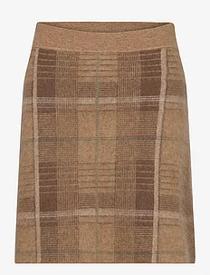 Plaid Alpaca-Blend Miniskirt, Polo Ralph Lauren