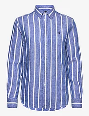 Polo Ralph Lauren - Relaxed Fit Striped Linen Shirt - lininiai marškiniai - 1624 blue/white - 0