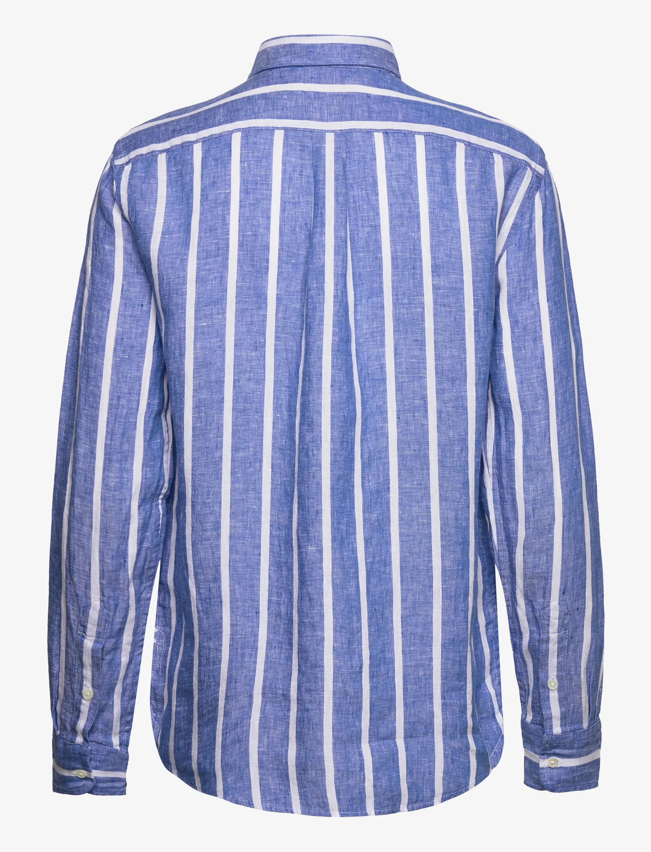 Polo Ralph Lauren - Relaxed Fit Striped Linen Shirt - lininiai marškiniai - 1624 blue/white - 1