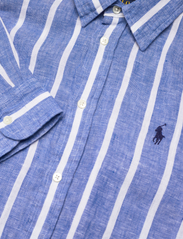 Polo Ralph Lauren - Relaxed Fit Striped Linen Shirt - lininiai marškiniai - 1624 blue/white - 2