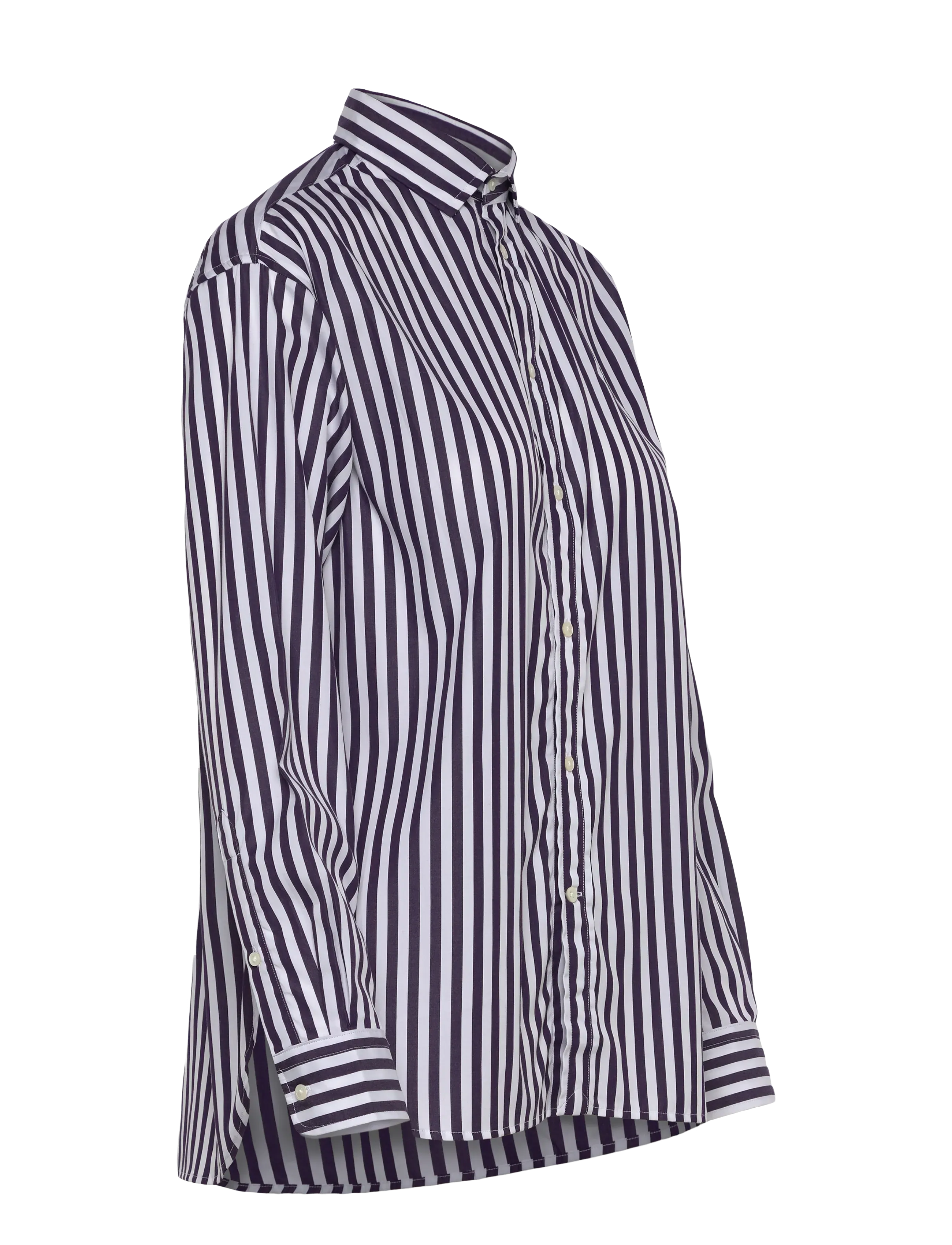 Polo Ralph Lauren - Relaxed Fit Striped Cotton Shirt - denimskjorter - 1323e bright purp - 3
