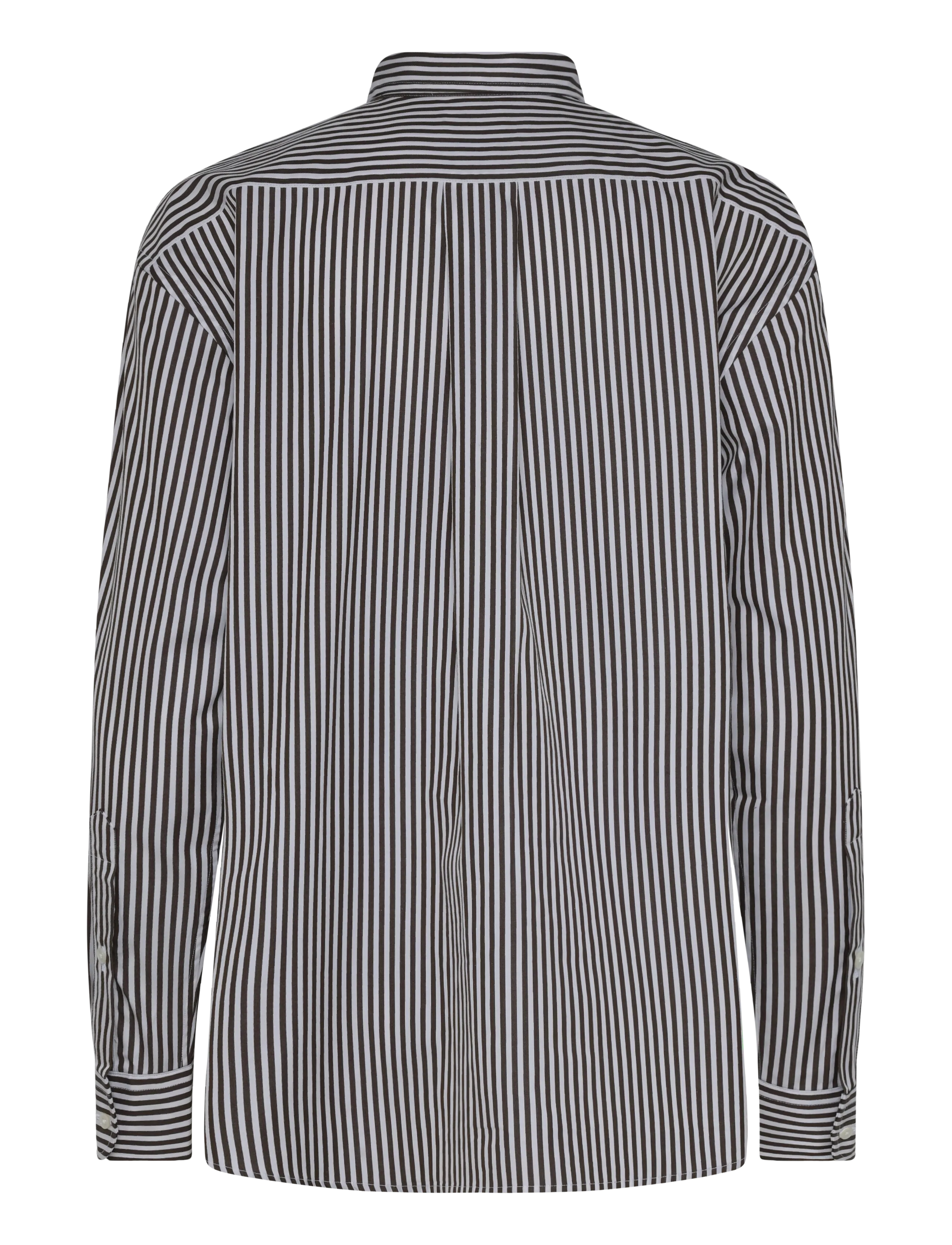 Polo Ralph Lauren - Relaxed Fit Striped Cotton Shirt - jeanshemden - 1936 dark brown w - 2