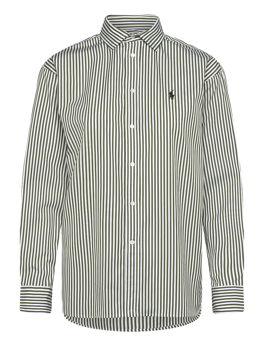 Polo Ralph Lauren - Relaxed Fit Striped Cotton Shirt - chemises en jeans - 1936 supply olive - 1