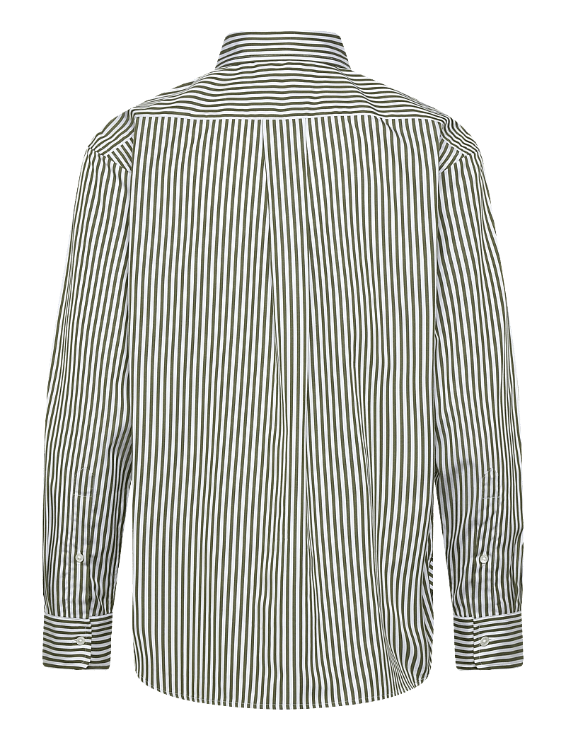 Polo Ralph Lauren - Relaxed Fit Striped Cotton Shirt - denimskjorter - 1936 supply olive - 1