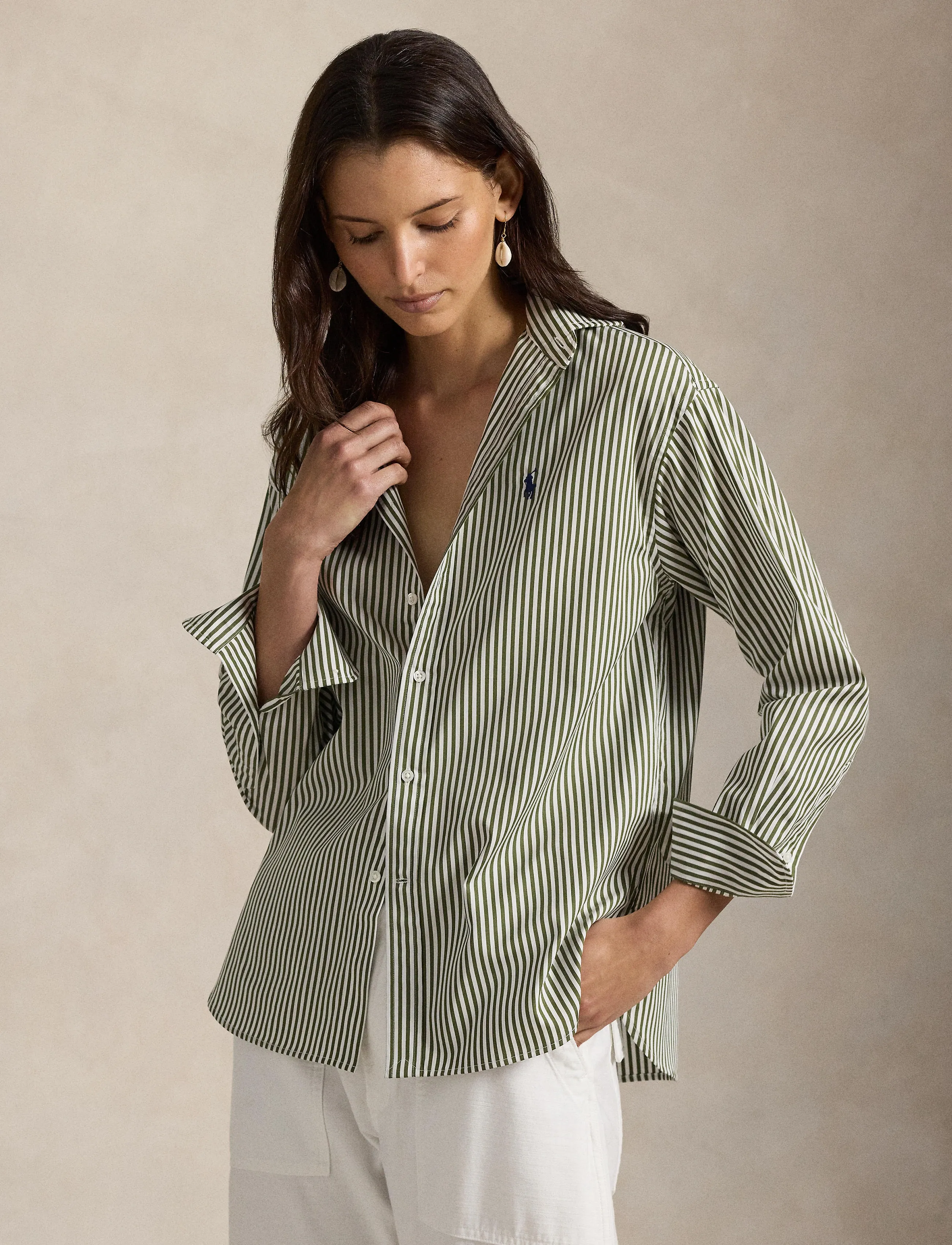 Polo Ralph Lauren 120/2 YD CTN PW-LSL-BLS - Ralph Lauren - 1936 SUPPLY OLIVE / green
