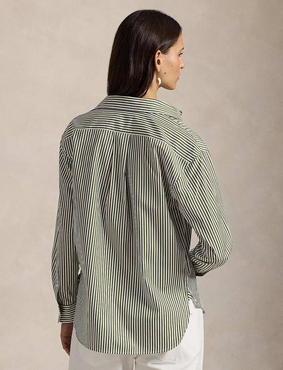Polo Ralph Lauren - Relaxed Fit Striped Cotton Shirt - chemises en jeans - 1936 supply olive - 5