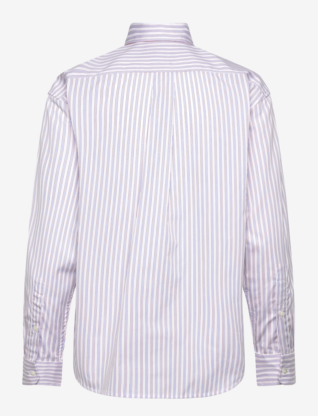 Polo Ralph Lauren - Relaxed Fit Striped Cotton Shirt - denimskjorter - 1968 white red bl - 1