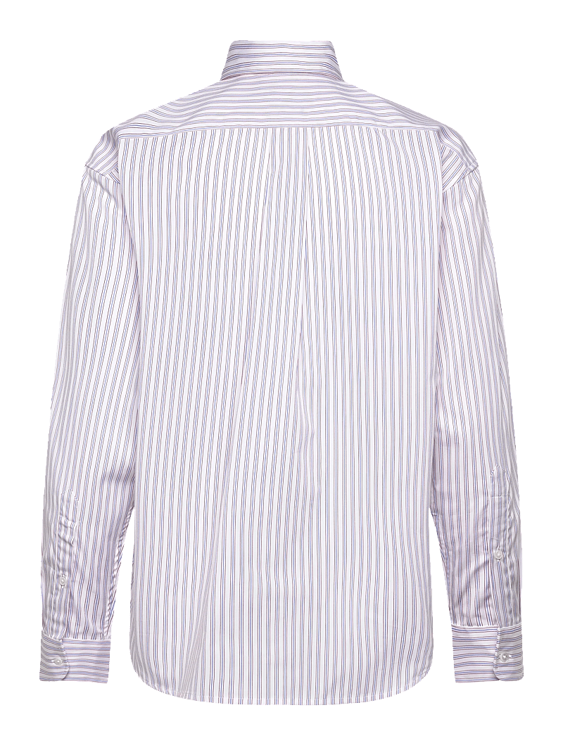 Polo Ralph Lauren - Relaxed Fit Striped Cotton Shirt - denimskjorter - 1968 white red bl - 1