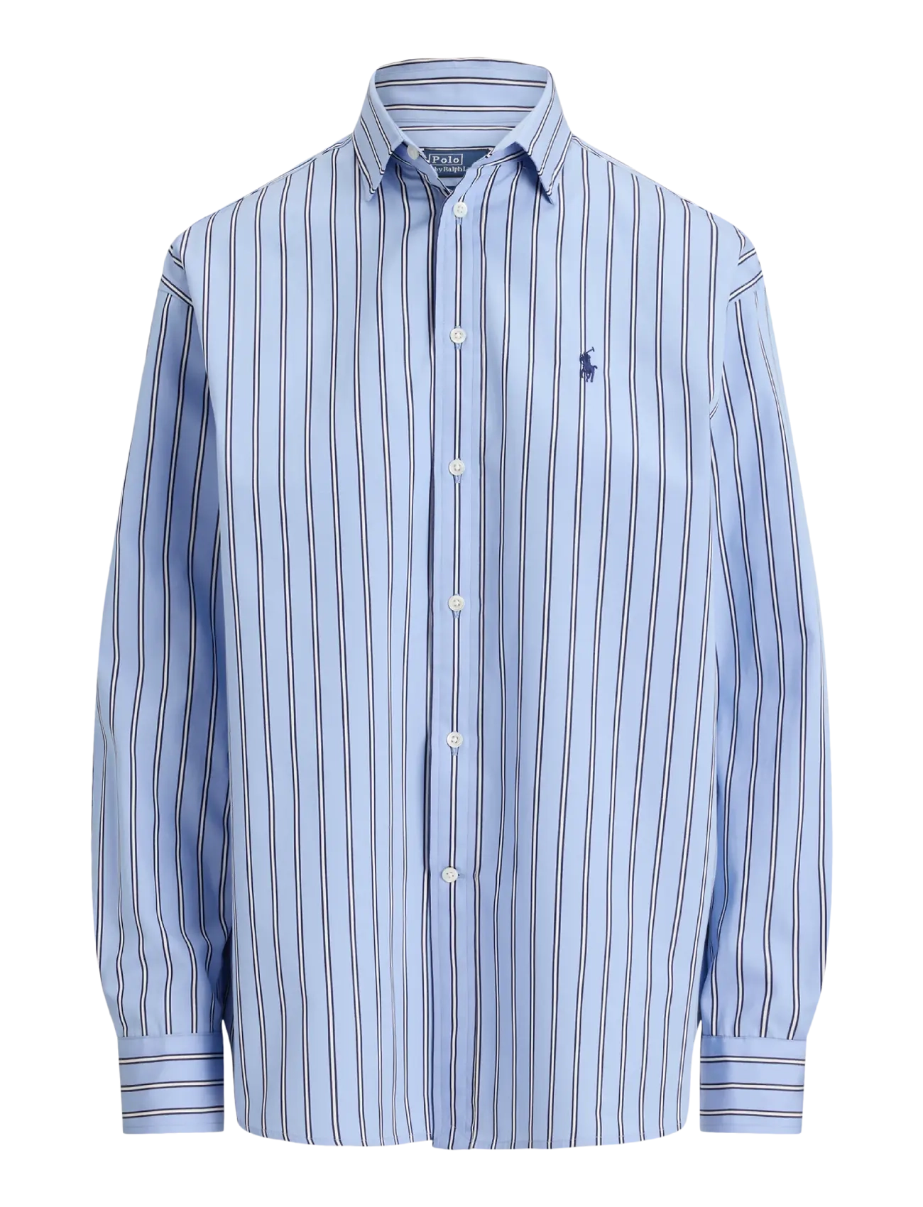 Polo Ralph Lauren - Relaxed Fit Striped Cotton Shirt - chemises en jeans - 2062 lt blue-whit - 1