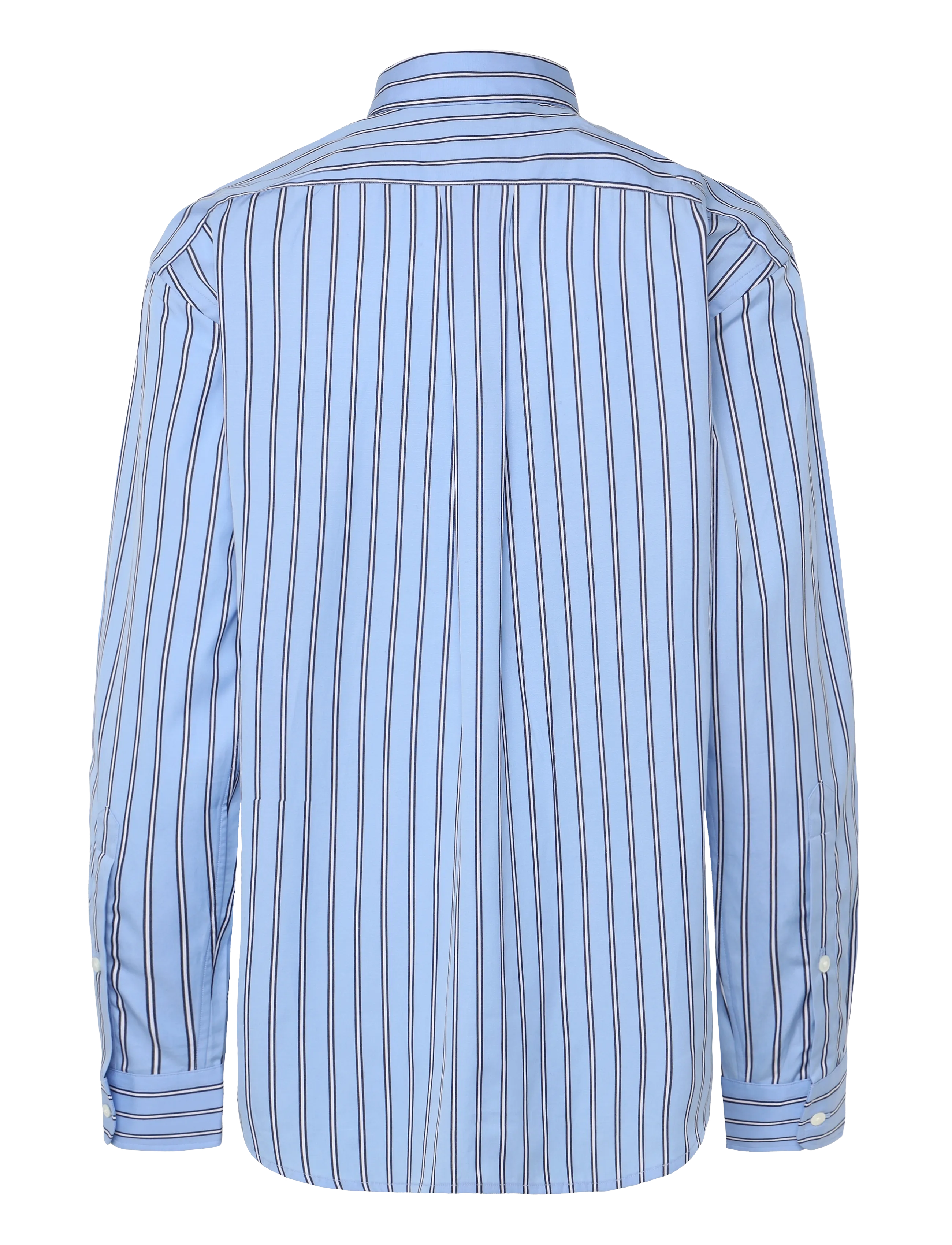 Polo Ralph Lauren - Relaxed Fit Striped Cotton Shirt - jeanshemden - 2062 lt blue-whit - 2