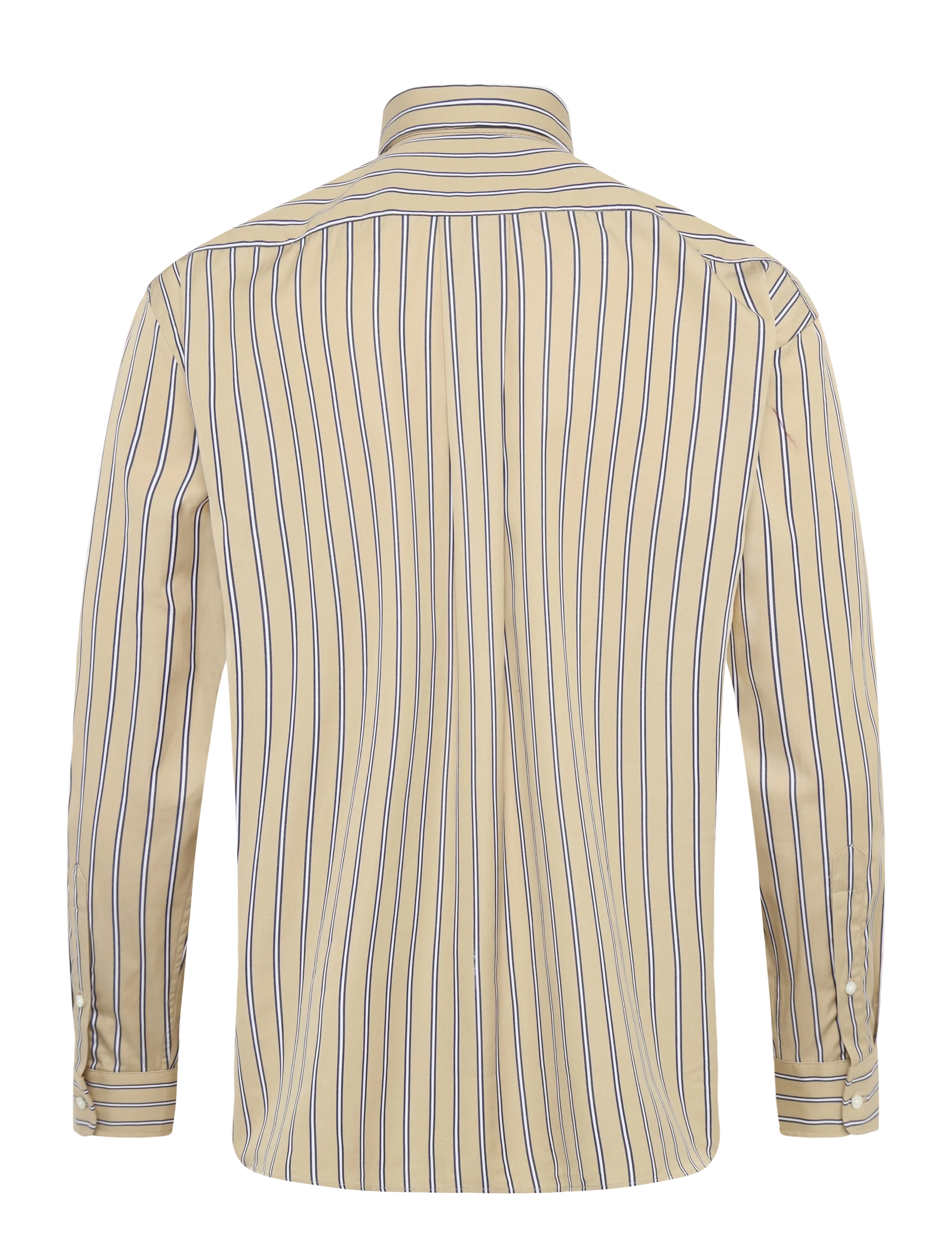 Polo Ralph Lauren - Relaxed Fit Striped Cotton Shirt - denimskjorter - 2063 tan-royal mu - 1