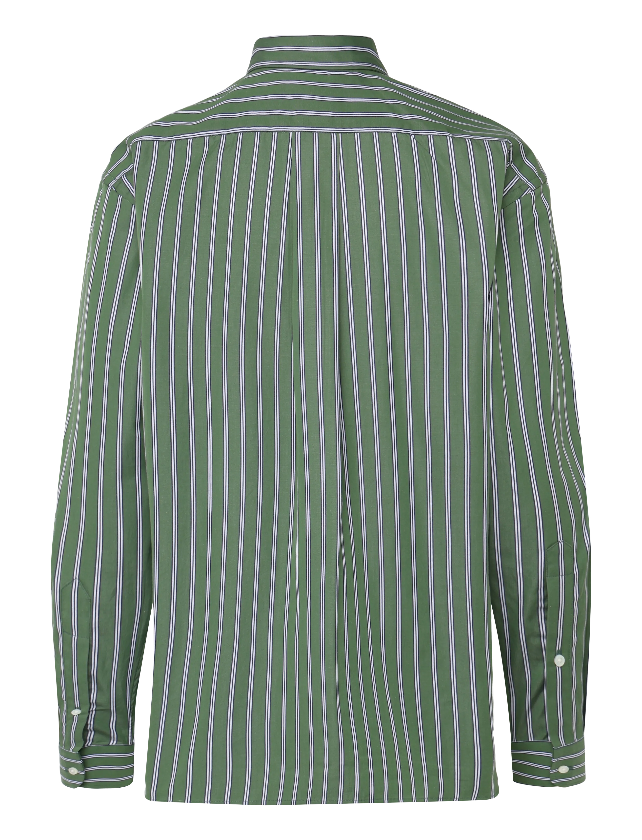 Polo Ralph Lauren - Relaxed Fit Striped Cotton Shirt - denim shirts - 2064 green-white - 2