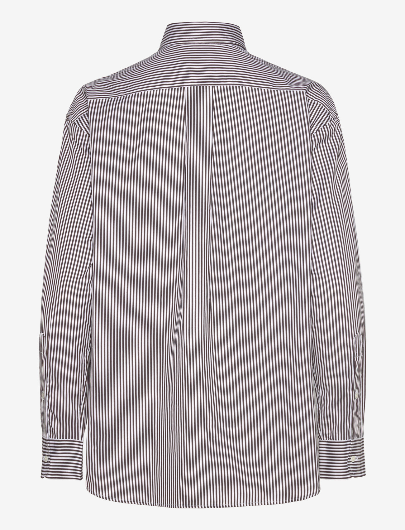 Polo Ralph Lauren - Relaxed Fit Striped Cotton Shirt - denimskjorter - 4655u dark brown/ - 1