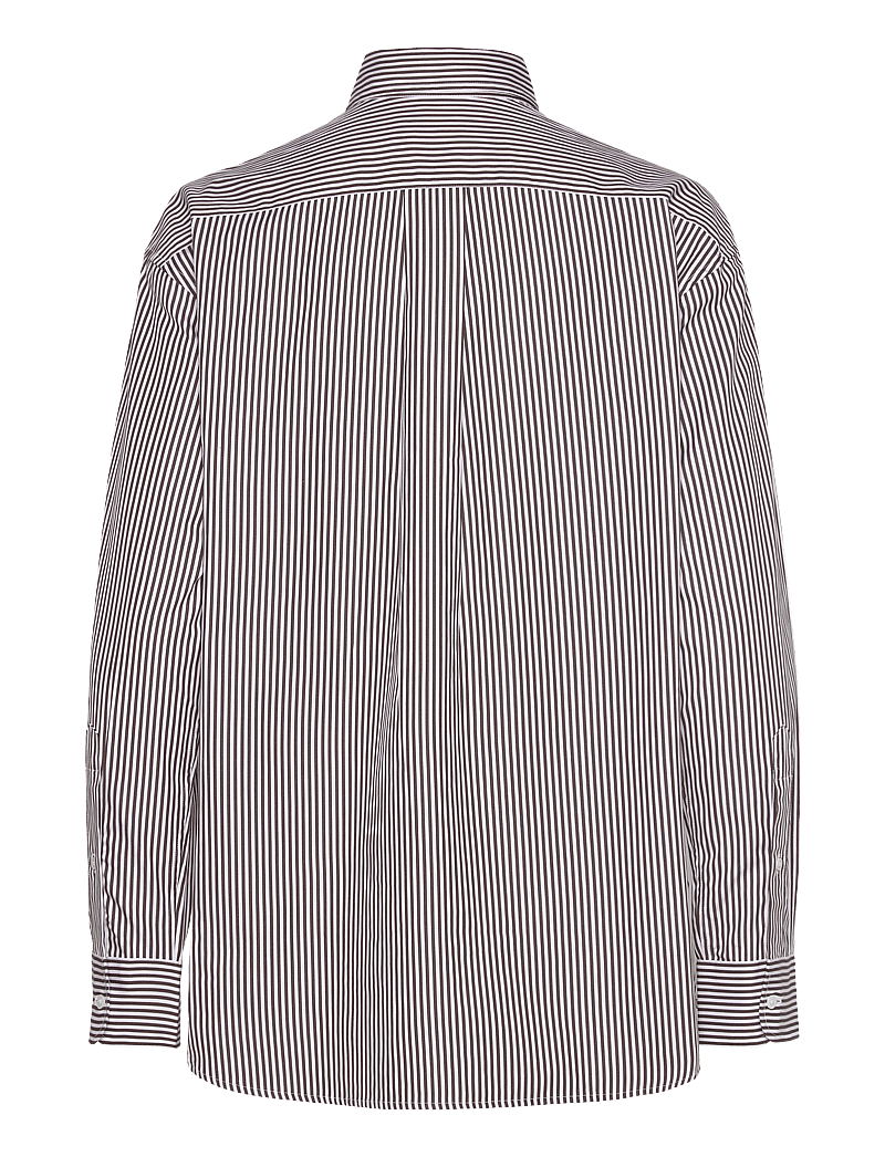 Polo Ralph Lauren - Relaxed Fit Striped Cotton Shirt - denimskjorter - 4655u dark brown/ - 1