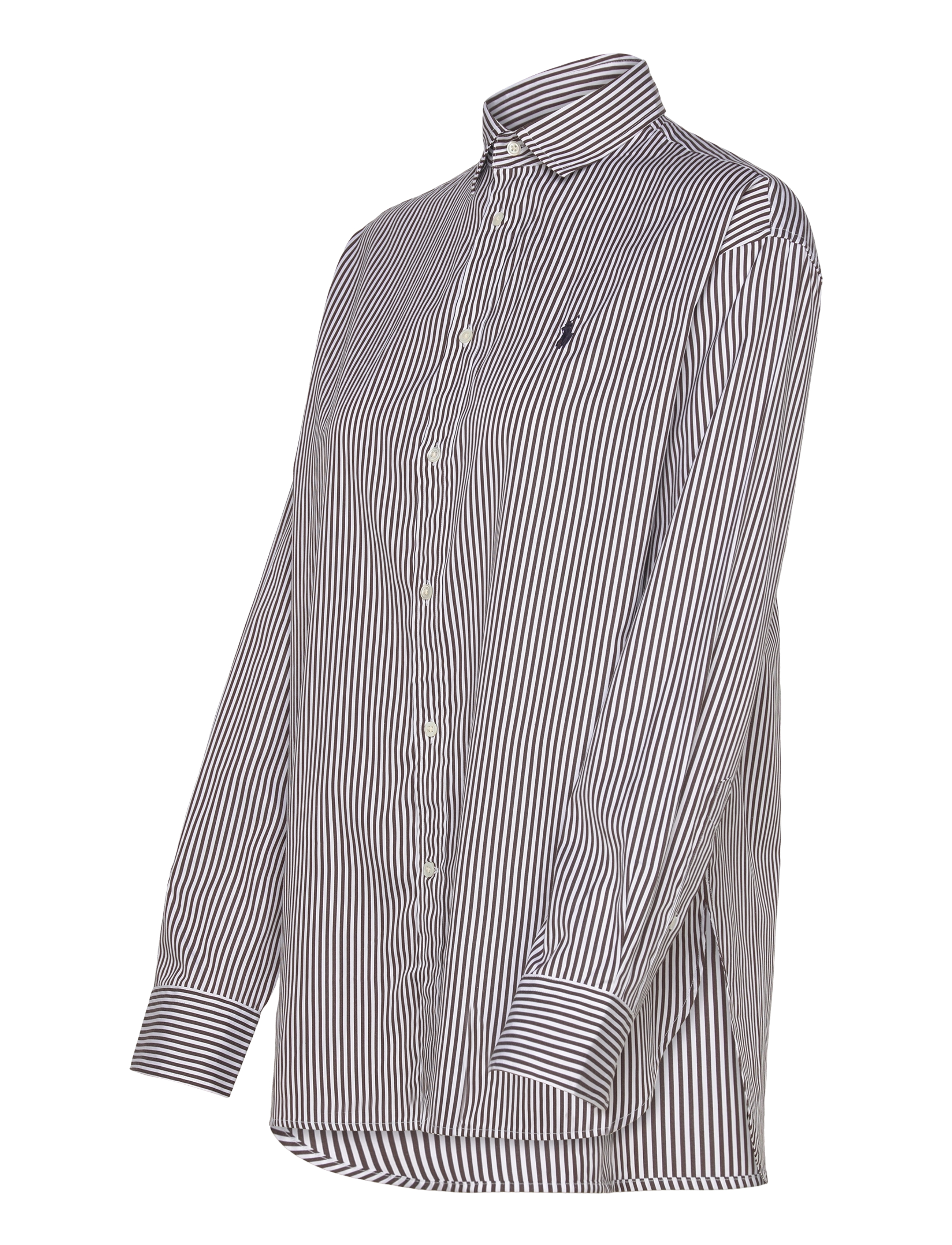 Polo Ralph Lauren - Relaxed Fit Striped Cotton Shirt - chemises en jeans - 4655u dark brown/ - 2