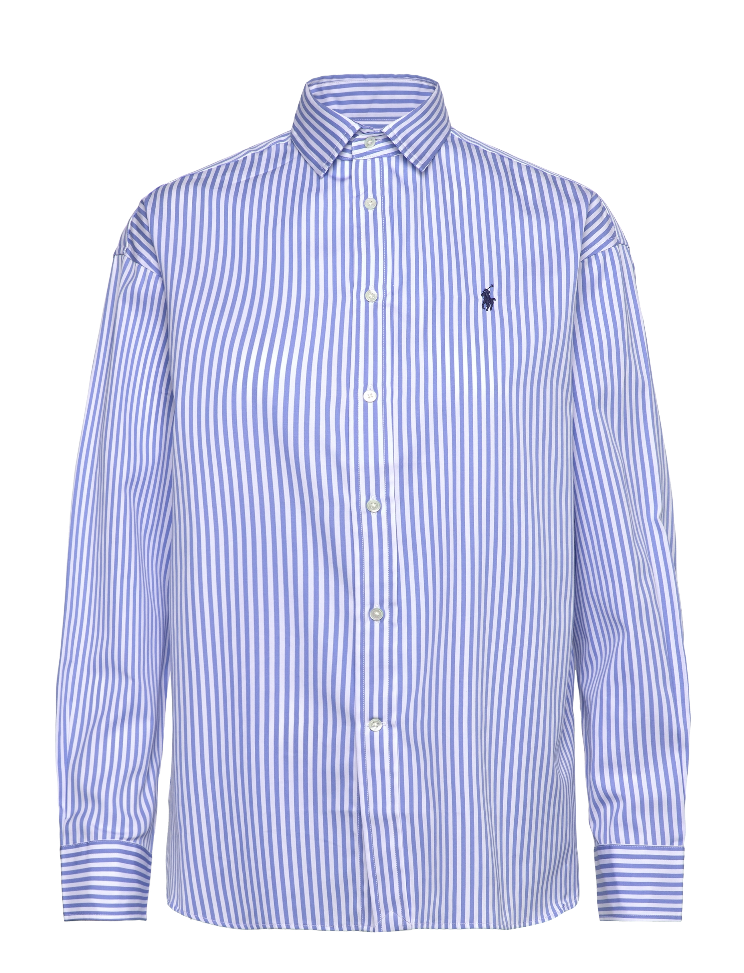 Polo Ralph Lauren Relaxed Fit Striped Cotton Shirt - Clothing - 926B CABANA BLUE / blue