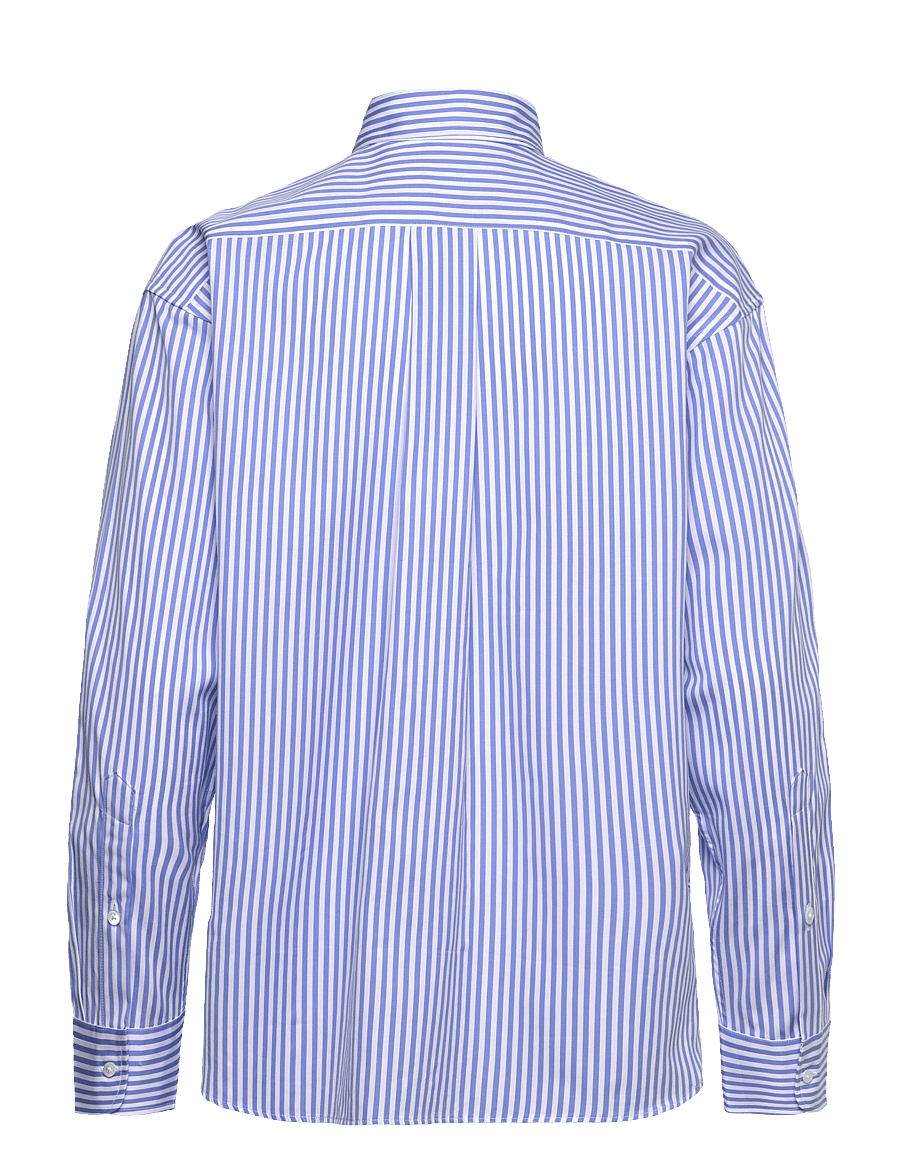 Polo Ralph Lauren - Relaxed Fit Striped Cotton Shirt - denimskjorter - 926b cabana blue - 2
